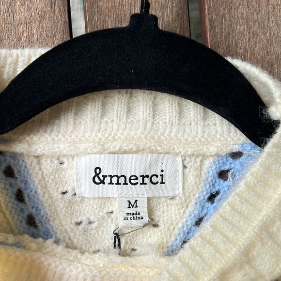 &merci stripe crew neck knit sweater - Picture 5 of 12